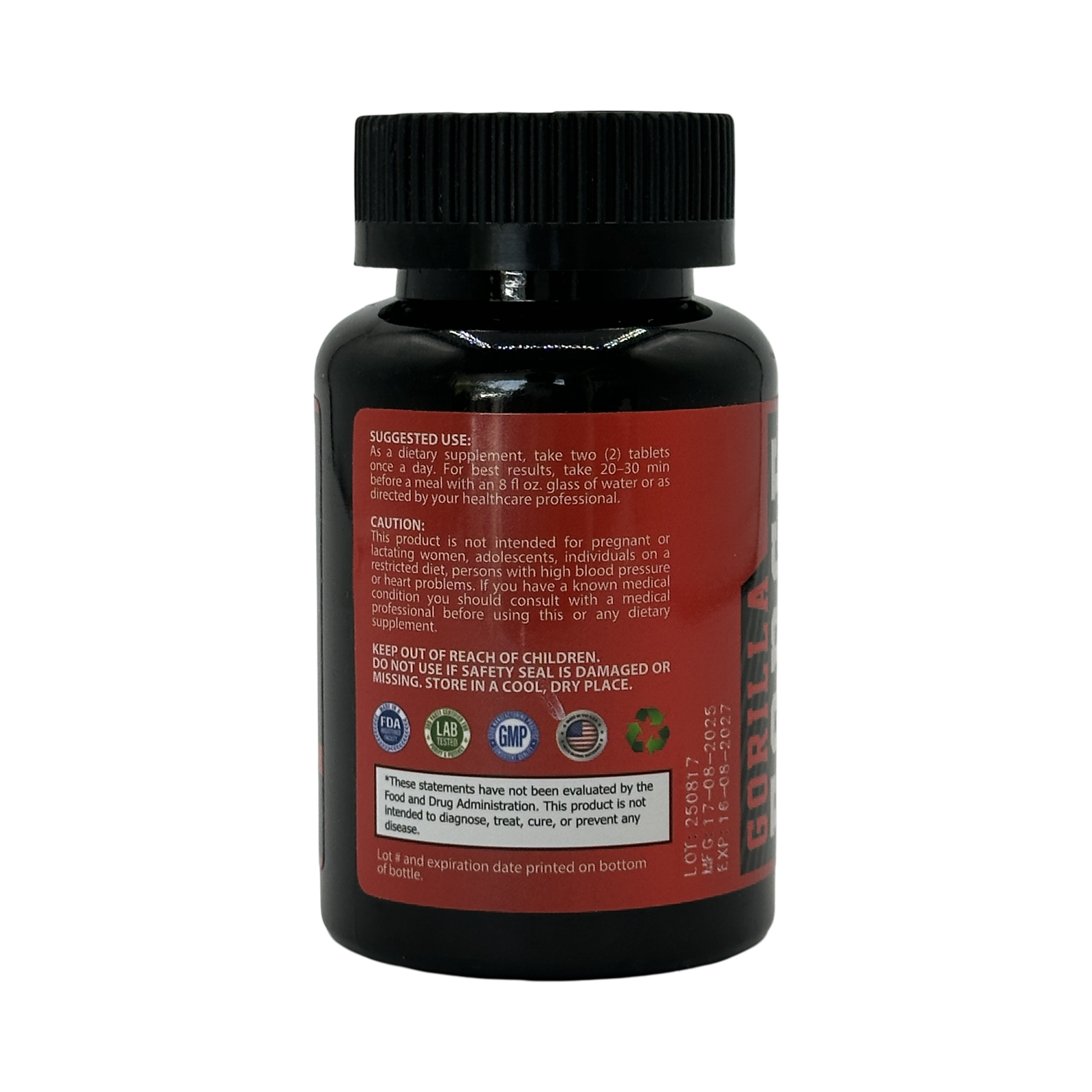 Gorilla Force Testosterone Booster – 60 Capsules - Image 3